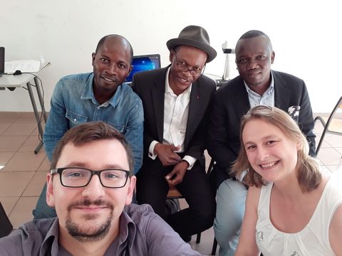 Tous les trois des Archives municipales de Brazzaville : – Milan Nsatounkazi – Kévin Sillaho – Borel Chardon Tombe