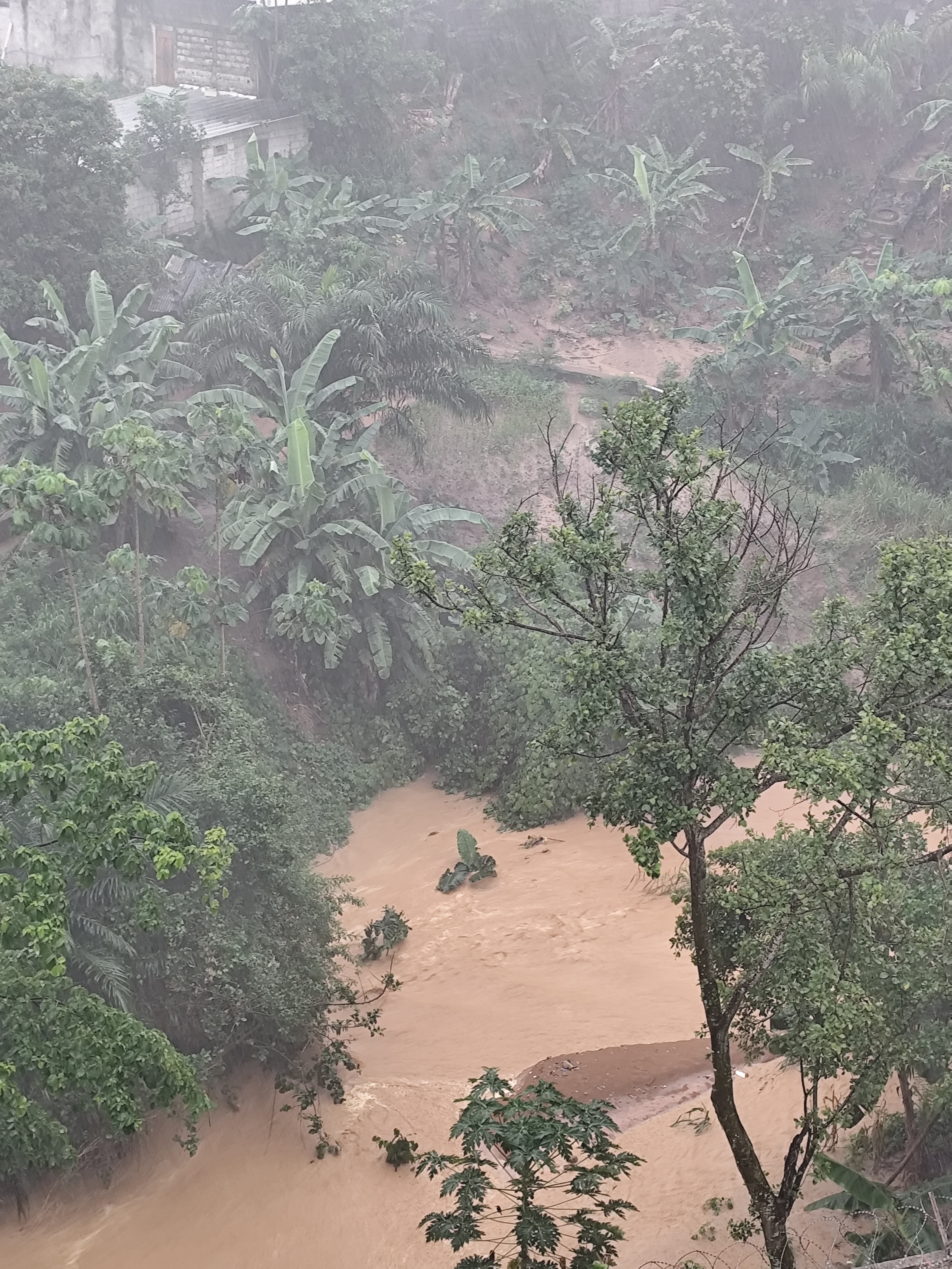 Torrent de boue à nos pieds !