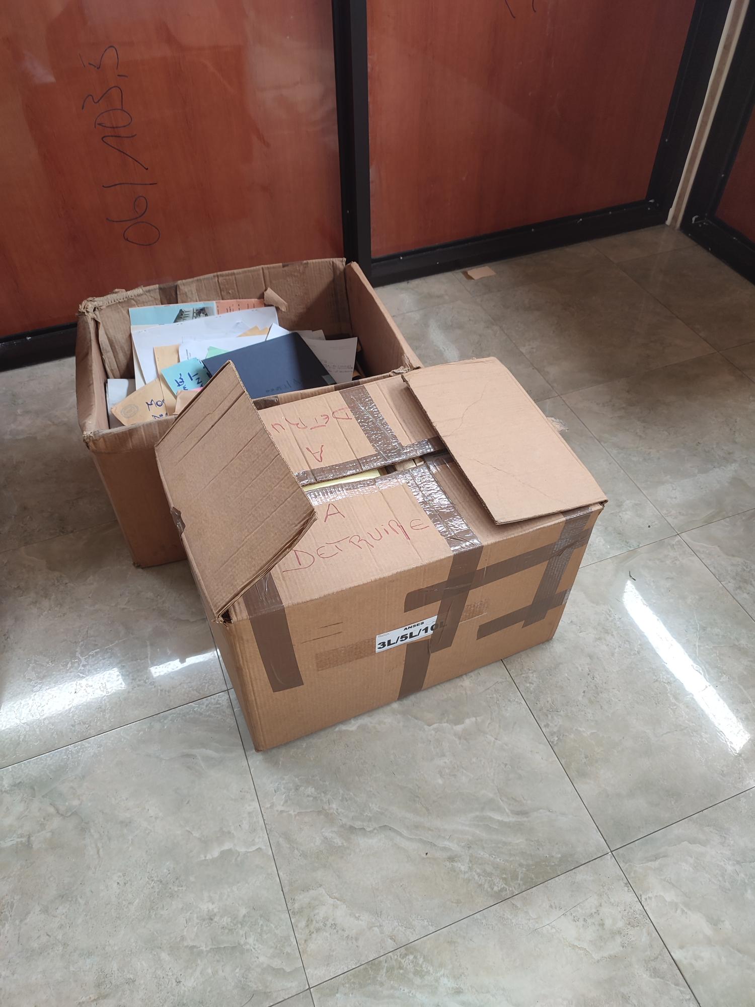 Mes cartons prêts à être autopsiés !