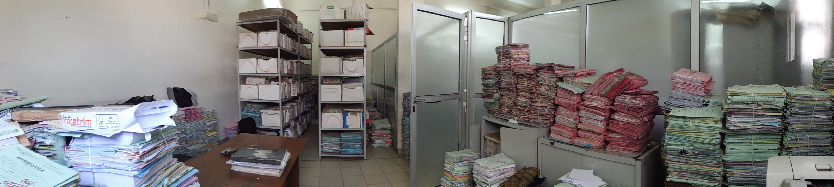 Le local des archives « intermédiaires »