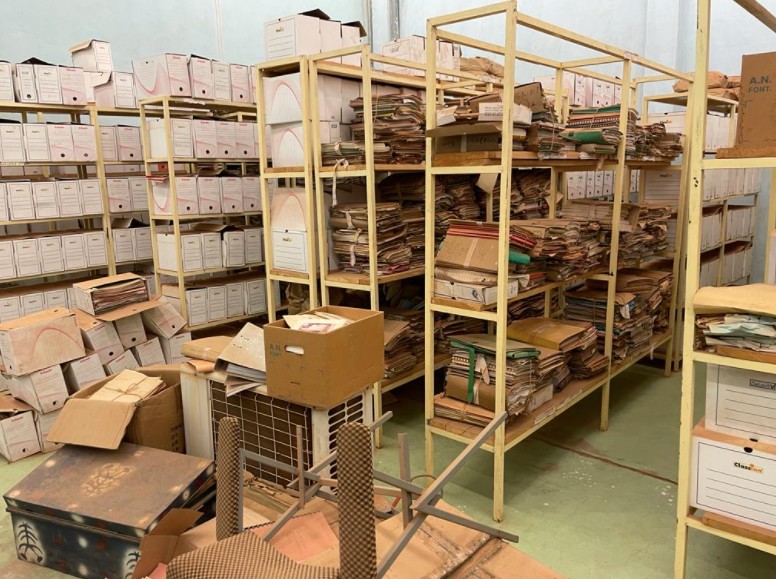 Aperçu d'un magasin d'archives