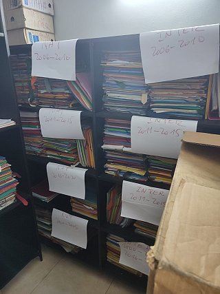Une infime partie des dossiers retrouvés