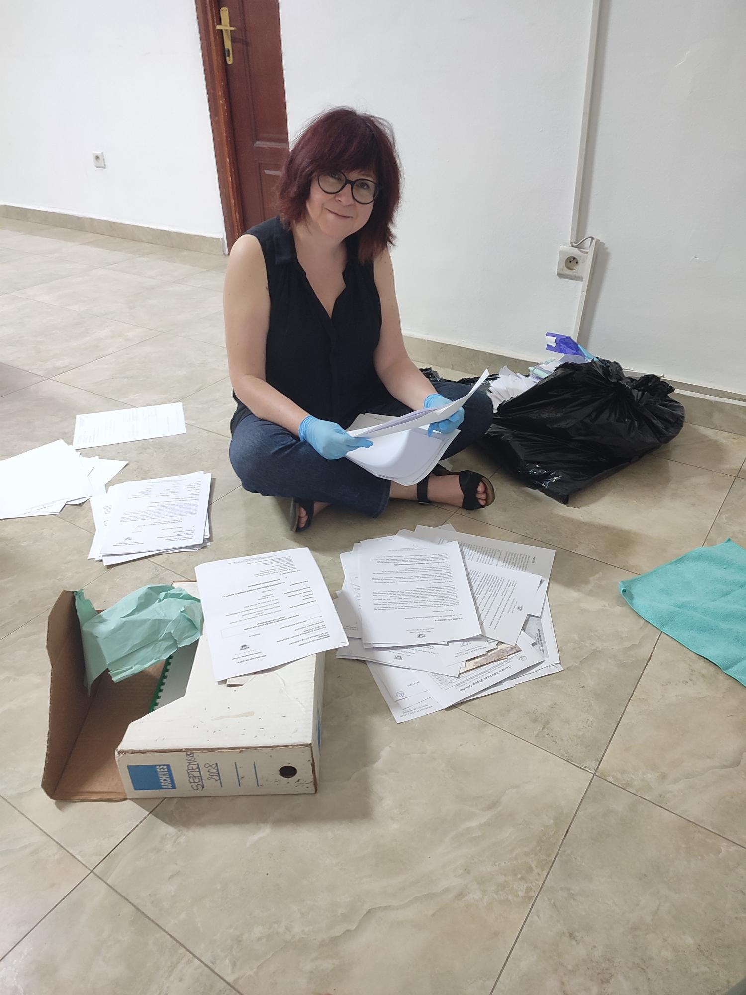 Magali en pleine action