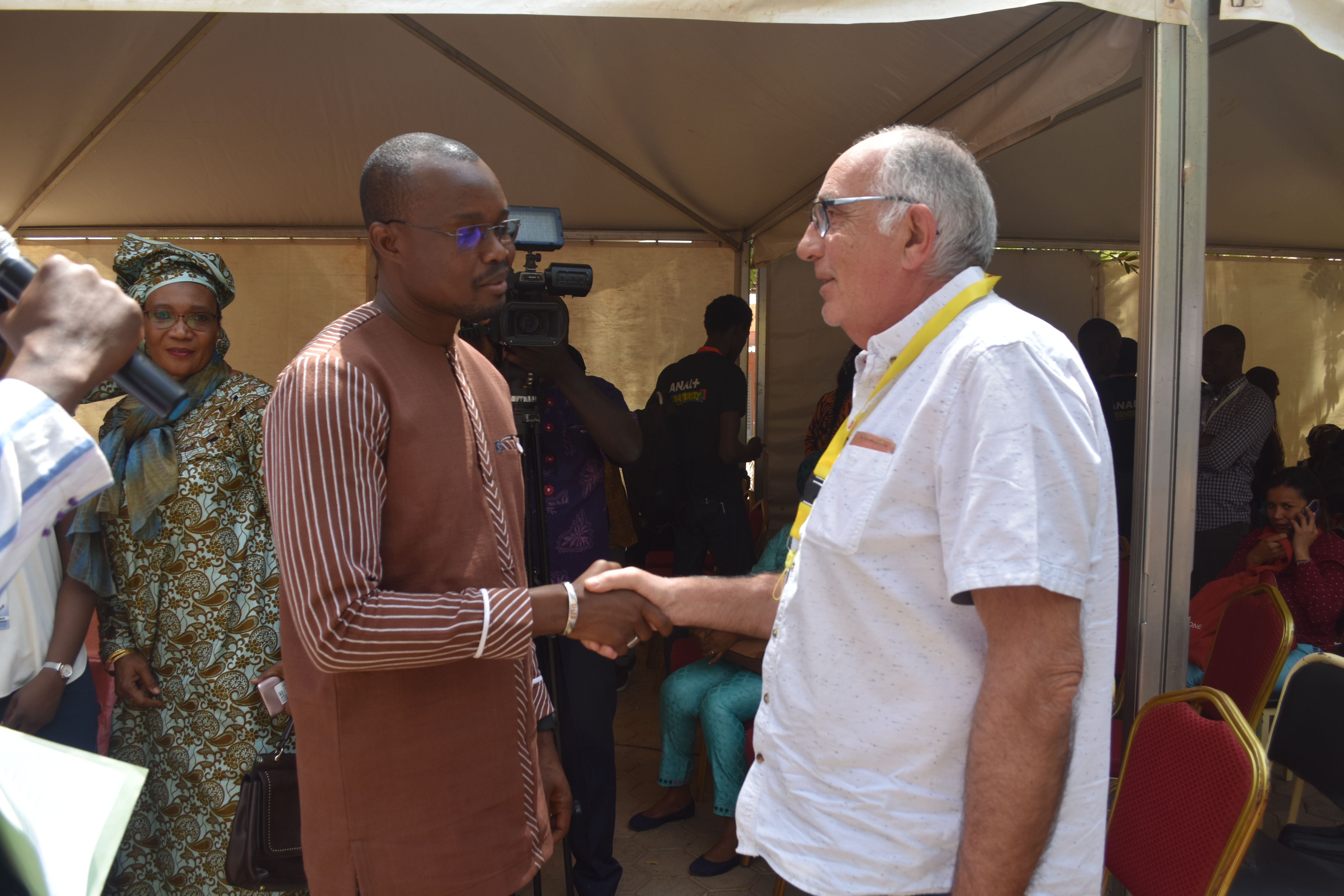 Rencontre entre le ministre la culture du Burkina et Marc Trille
