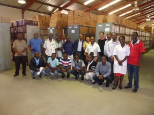 La dynamique équipe des AhM, dans le principal magasin, situé à l'Université Eduardo Mondlane de Maputo.