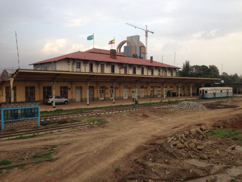 Arrière de la gare d'Addis-Abeba.