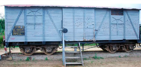 Reconstitution des wagons de Moramanga et des impacts de balles