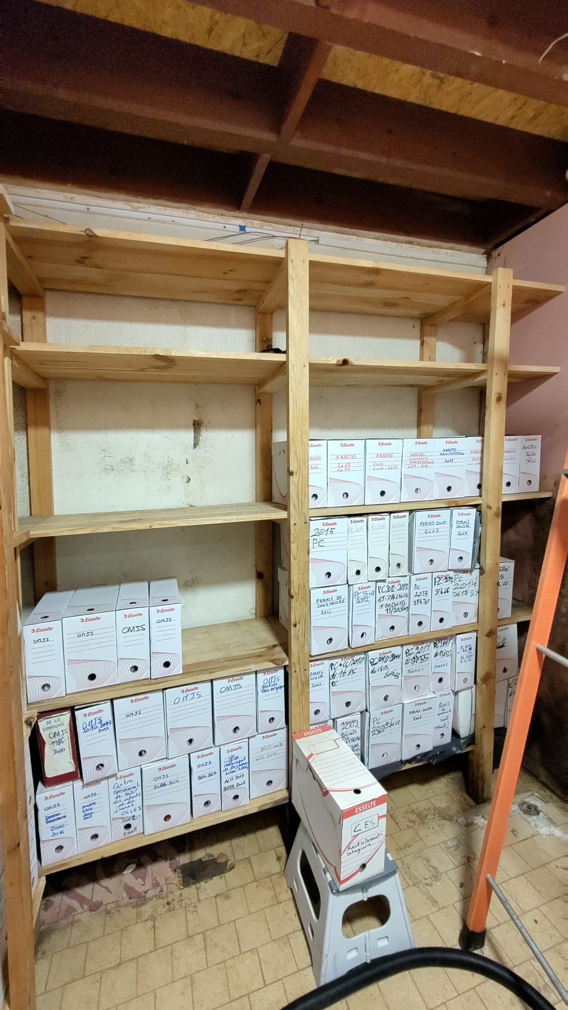 Nettoyage et réorganisation du local