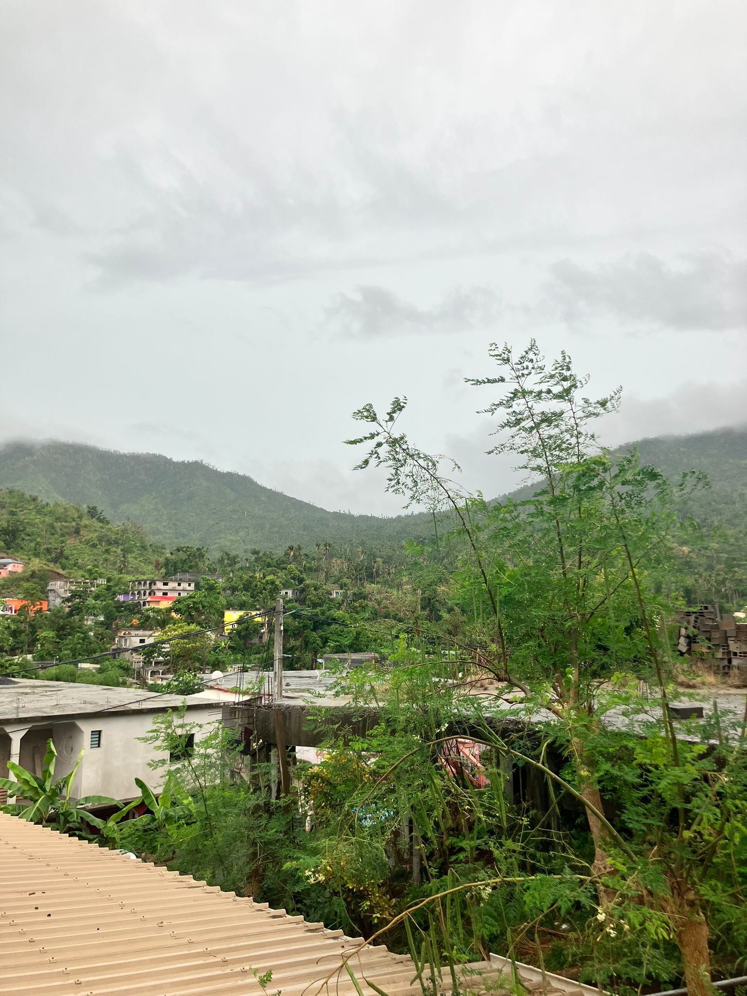 Depuis la mosquée de Poroani