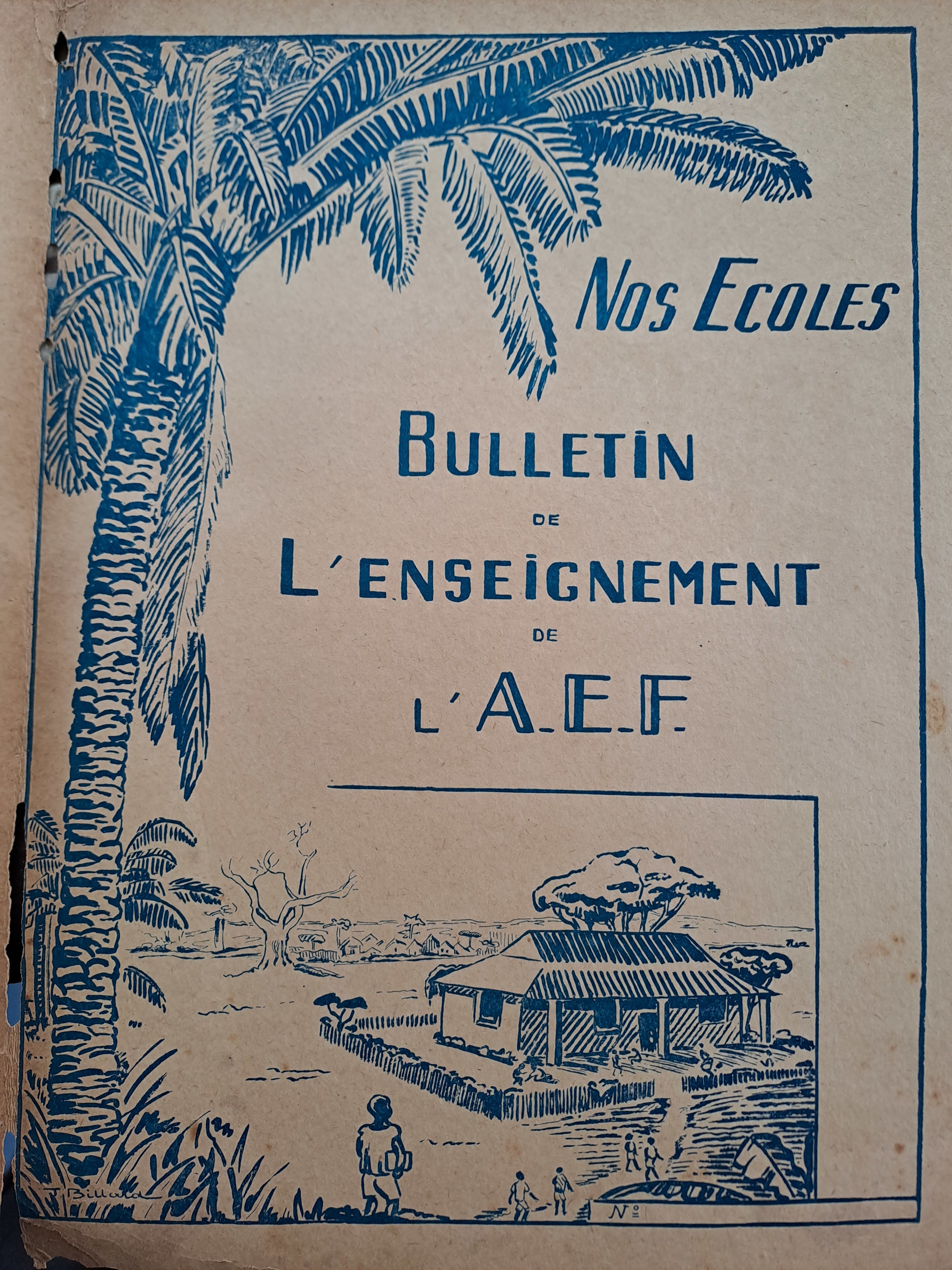 Déjà à l'époque de l'AEF, on réemployer des imprimés pour en faire des chemises.