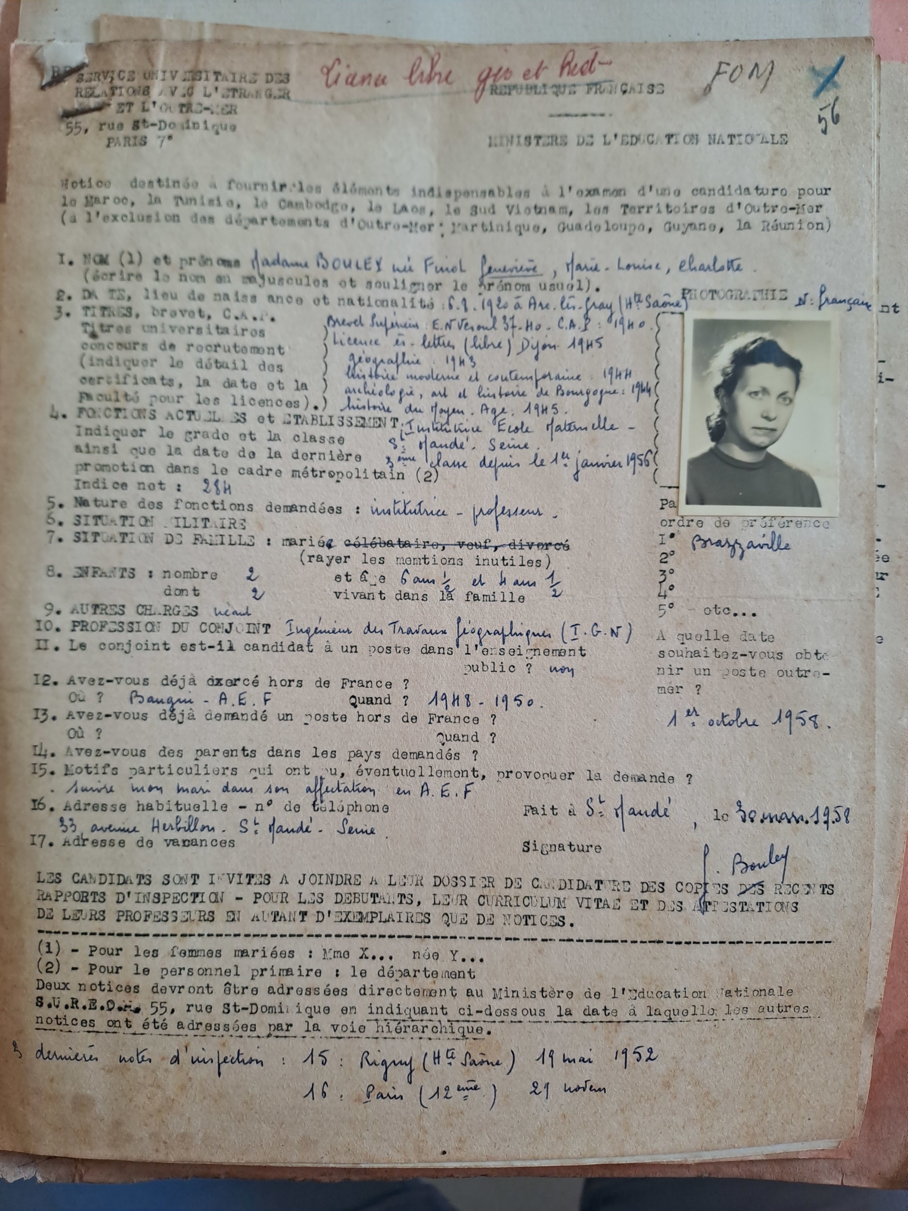petit clin d'œil à Vincent, le dossier, trouvé par Éliane, de Geneviève BOULEY, née à Arc-lès-Gray en Haute-Saône. https://archives.haute-saone.fr/ark:/77977/141465.740920/daogrp/0/115