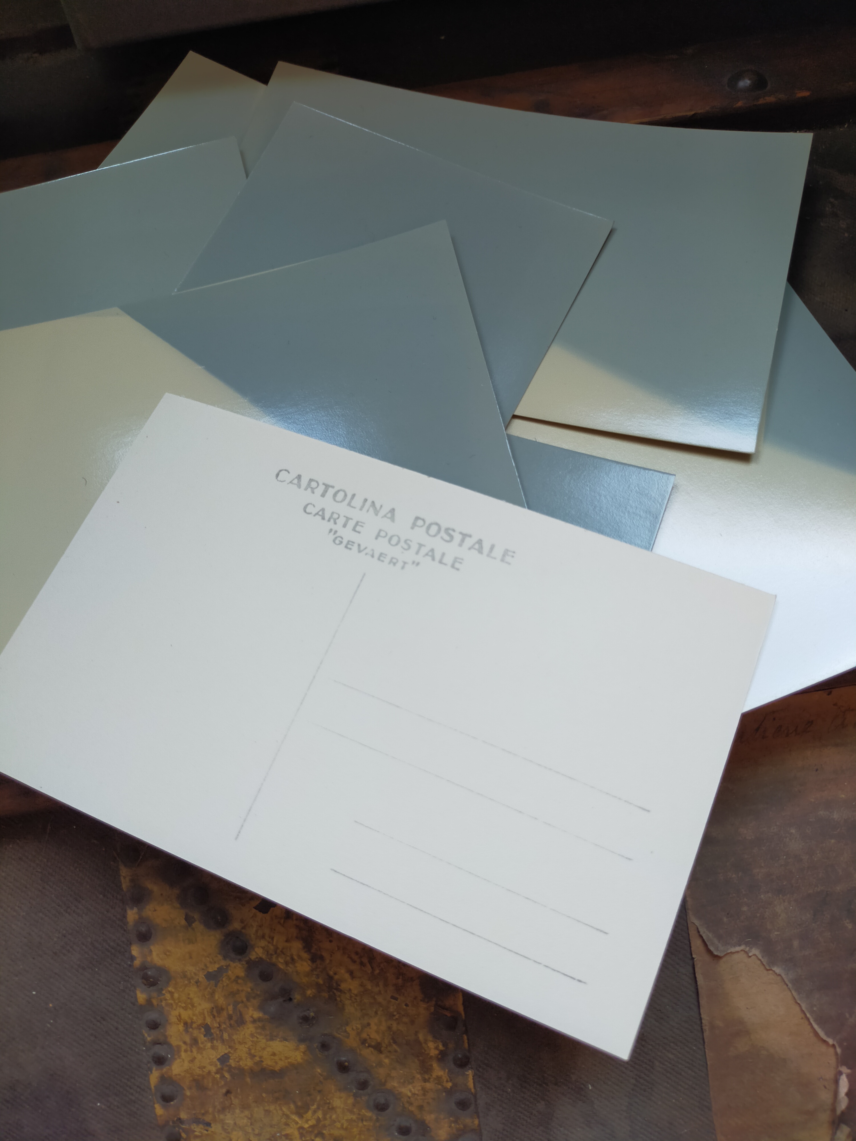 Recto avec un film photosensible