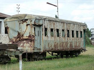 Wagon accidenté