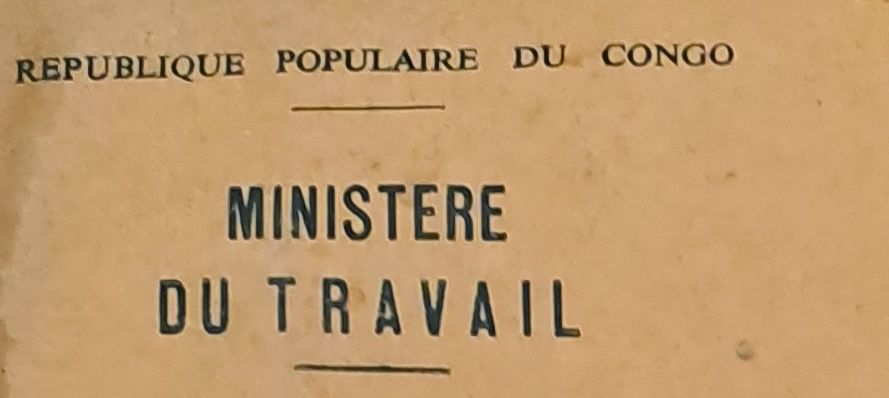En-tête ou « timbre » d'un dossier de la République populaire du Congo