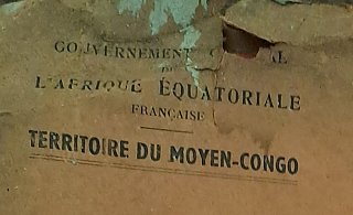 En tête ou « timbre » d'un dossier du gouvernement général de l'Afrique équatoriale française